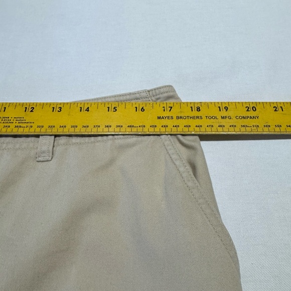 Jones New York Signature Khaki Cotton Skirt Size 14 A-Line Classic Tan - Picture 4 of 5